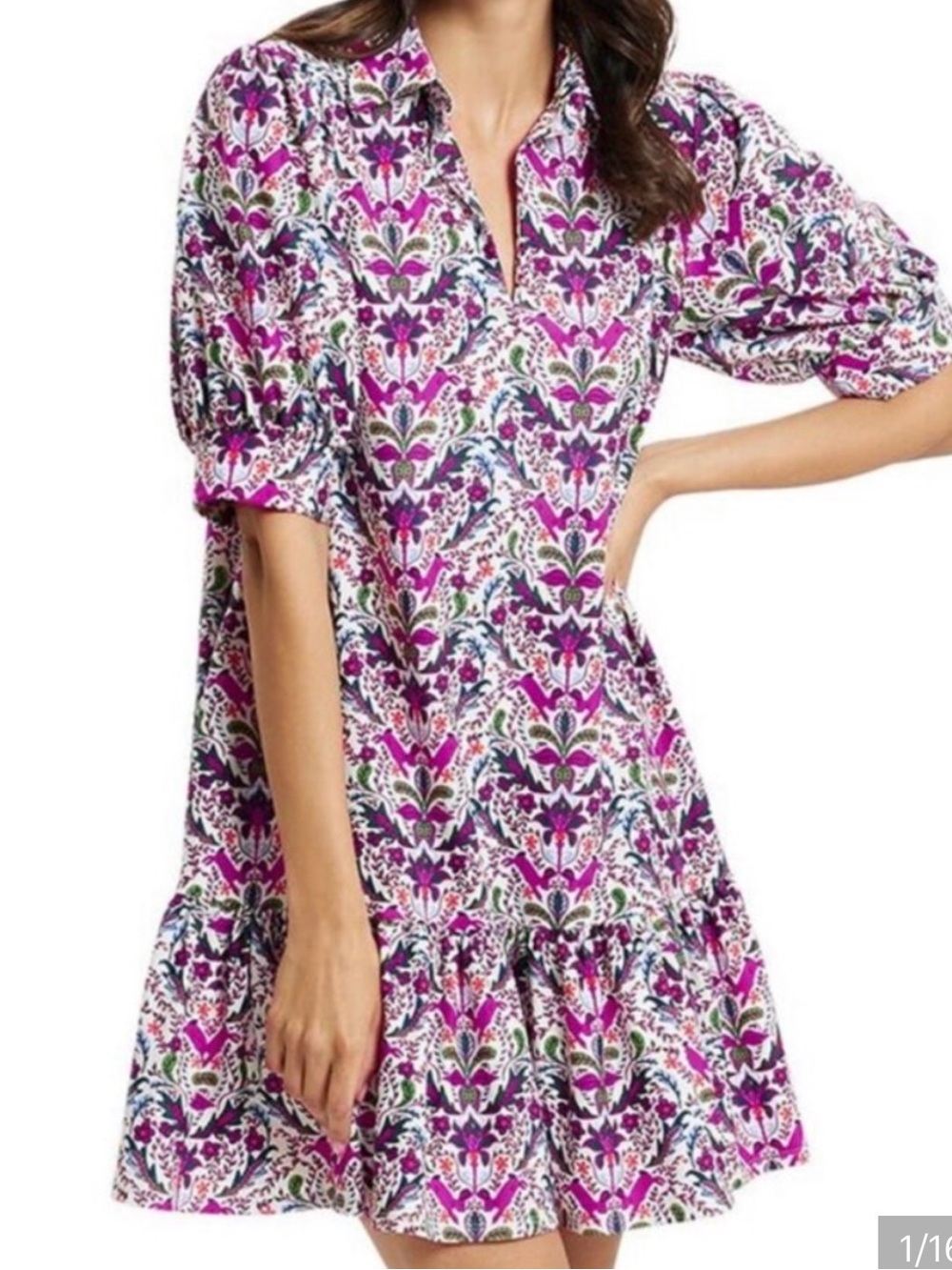 Jude Connally Tierney Dress in Whimsy Hidden Rabbit Print medium